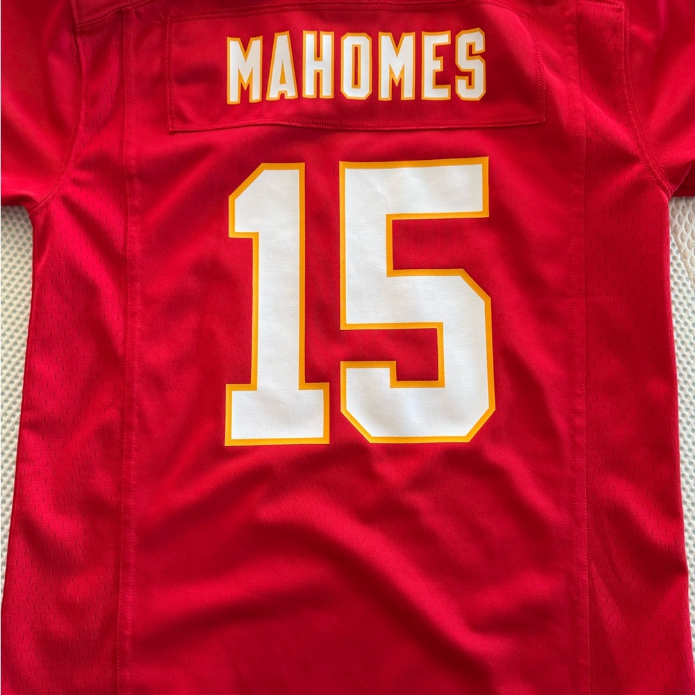 Nike Kids Red Jersey with White Number and Gold Accents